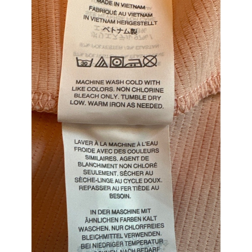 Madewell‎ Tiered Flouncy Tank Top Women XL Pink Cross Back Boho Coquette - Picture 7 of 8